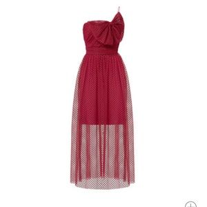 Polka dot red dress ML by Monique Lhuillier